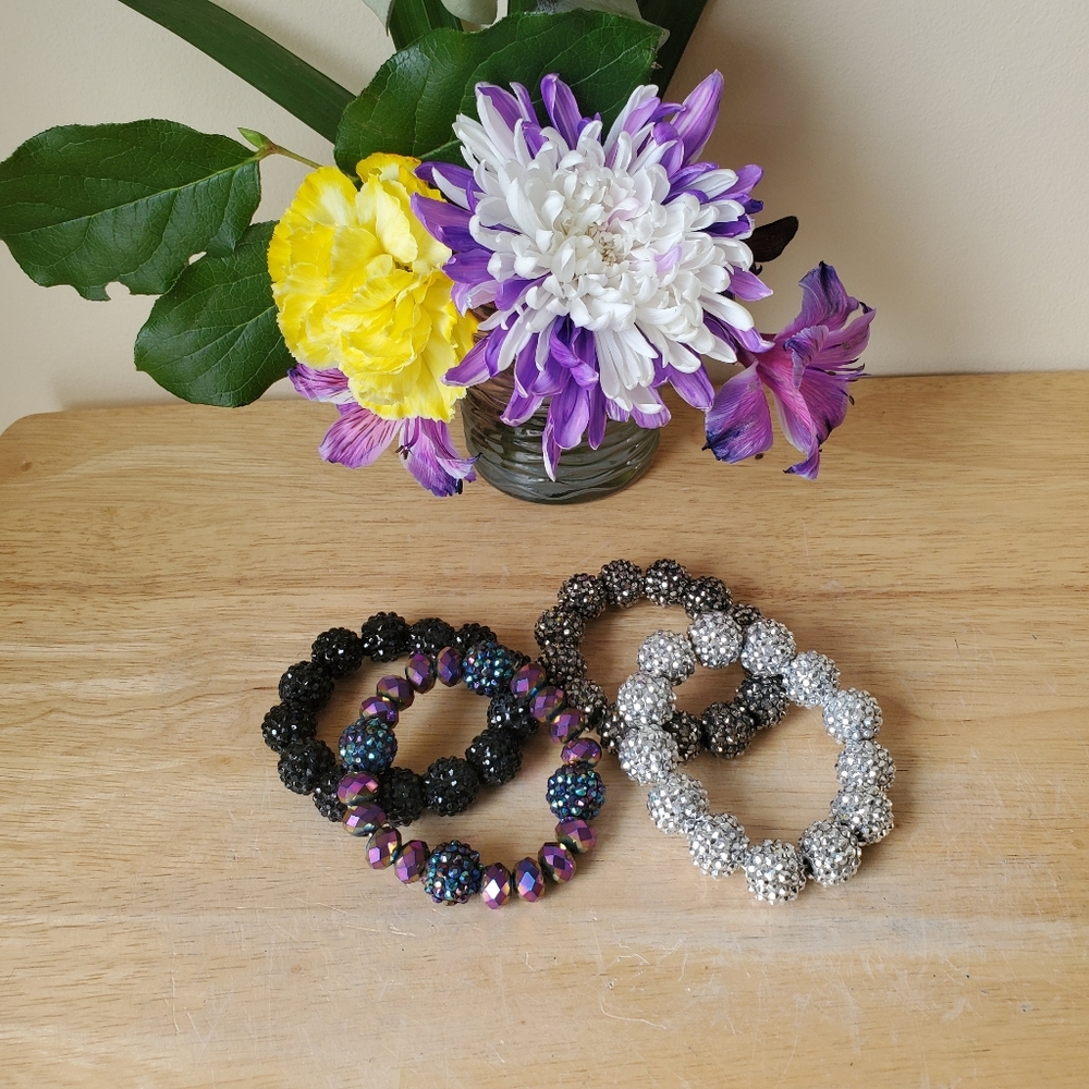 Crystal Beaded Bracelet (bundle)